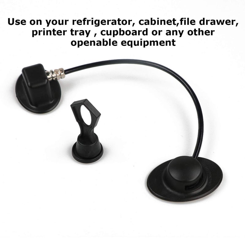 bouti1583 2 Pack Refrigerator Lock with Magnetic, Child Safety Locks, Fridge Freezer Door Lock, for Cabinet Drawer, Convenient - Black - Image 5